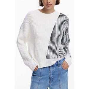 Desigual White Cotton Women Women's Sweater